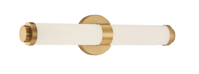 62530LEDD-BG/OPL Aqua Brushed Gold 19.25" Vanity Light Bar with Opal Glass Shade - Image 1 of 1