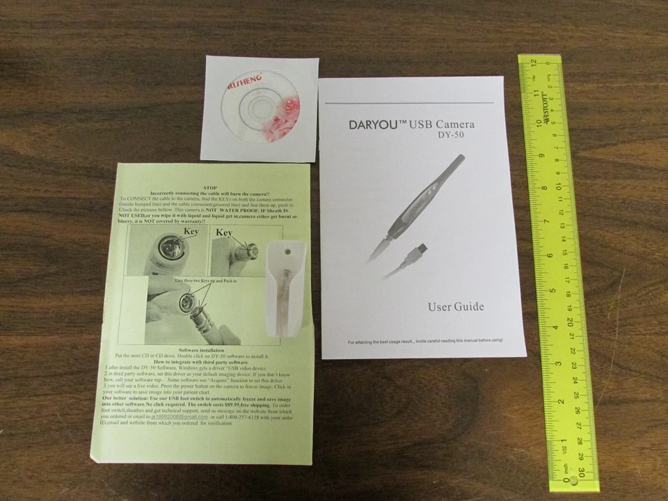 Manual, Software on CD, and Magnetic Holder for Daryou Dy-50 USB Camera New - Image 1 of 1