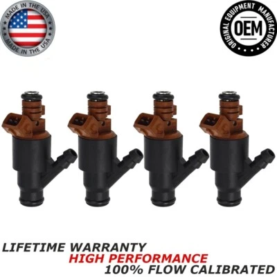 Bosch NEW 4x OEM Fuel Injectors Fits For 1996-1999 BMW 318i & 318is 1.9L I4 - Image 1 of 4