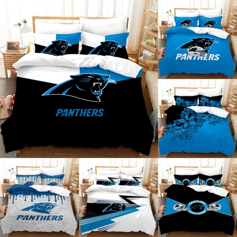 Carolina Panthers Bedding Set 3 Pieces Duvet Cover With Pillowcases Quilt Cover Cover