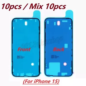 10pcs OEM Front Back LCD Frame Water Resistant Seal Adhesive For iPhone 15 - Picture 1 of 8