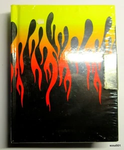 Vintage Y2K Shrink-Wrapped Flame Fire 4½” X 3½” X 1” Lock With Key Journal Diary - Picture 1 of 6