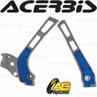 Acerbis X-Grip Frame Protector Guards Silver Blue For Yamaha WR 250 2T 2019