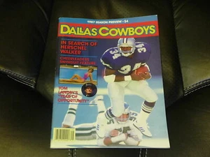 1987 Dallas Cowboys Preview Magazin Herschel Walker Cover Cheerleader Badeanzug - Bild 1 von 4