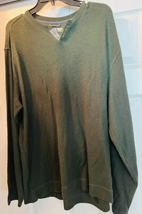 Solaris Men’s Long Sleeve Shirt Size XL Green New W/O Tag MSRP $49.50 - Picture 1 of 5