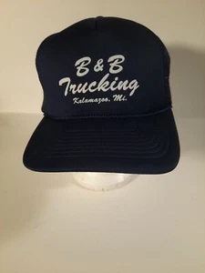 Gorra de béisbol ajustable malla trasera para adultos sombrero B & B camión Kalamazoo MI - Imagen 1 de 4
