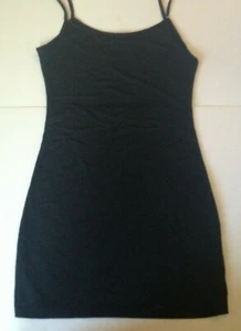NEW! Blu Pepper Black Tank Top Women's Small Medium or Large Long Cami Stretch - Picture 1 of 9