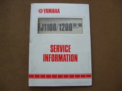 Yamaha FJ1100/1200 1984-88 36Y-SE3 Service Information Manual Fair Condition - Image 1 of 4