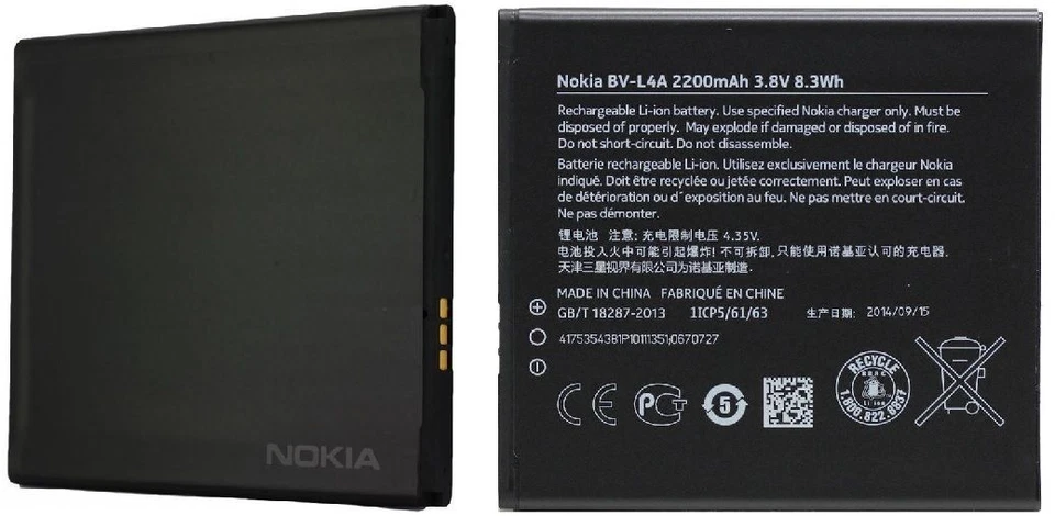 Nueva batería original Nokia BV-L4A RM-984 RM-985 Lumia 830 OEM Foto 1 de 1