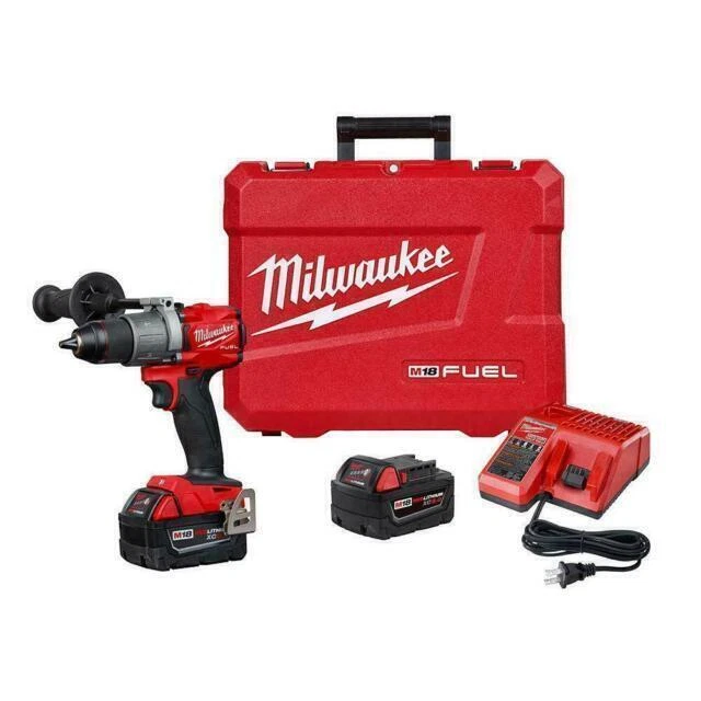 Milwaukee ‎2804-22 18V Cordless Hammer Drill Kit - Red