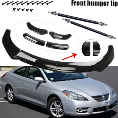For Toyota Solara 2000-2008 Car Front Bumper Lip Spoiler With /Strut Rods Foto 1 de 4