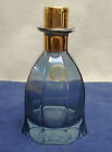 Vintage SC Line Translucent Blue Glass Dresser Perfume Bottle w/ Stopper Itaty