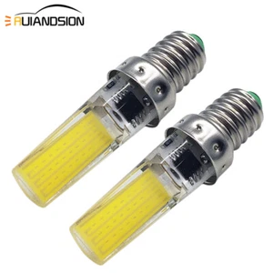 2pcs E14 COB LED Screw Refrigerator Range Hood Oven Light Candle Bulb 200V-240V - Picture 1 of 9