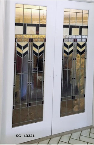 Beautiful Stained Glass designer Door  ( Praire / Misson ) Cover
