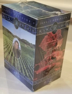 NEW MIP Jancis Robinsons Wine Course VHS 1998 5-Tape Set Five Volume Boxed Set - Image 1 of 4
