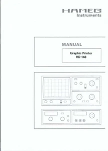 HAMEG Service Manual und Bedienungsanleitung user für  Printer HD 148 Copy - Picture 1 of 1