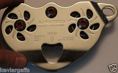 Carrello portacavi Zip line -100% ACCIAIO INOX resistente 50kn 11200Lb - Immagine 1 di 4