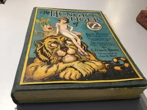 The Hungry Tiger of Oz by L Frank Baum 1st Edition 1st Print Color Plates 1926 - Foto 1 di 6