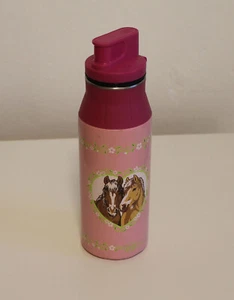 Alfi Trinkflasche Edelstahl Pferde-Motiv, 0,6L, rosa - Bild 1 von 4
