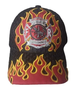 Fire Rescue First in Last out Adjustable Hat - Picture 1 of 12