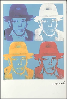 ANDY WARHOL * Joseph Beuys * signed lithograph * Kunstdruck * limited # xx/100 - Bild 1 von 4