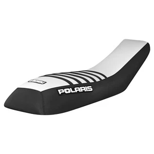 2004-2006 Polaris Scrambler 250 Gripper seat cover BLACK/WHITE/BLACK ribs #313 - Picture 1 of 4