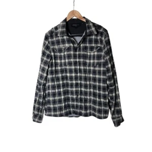 Rogue Flannel Shirt Grey Black Plaid L - Picture 1 of 5