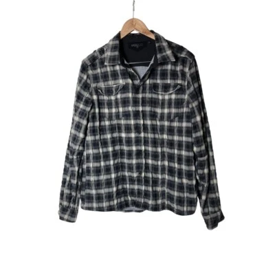Rogue Flannel Shirt Grey Black Plaid L - Image 1 of 4