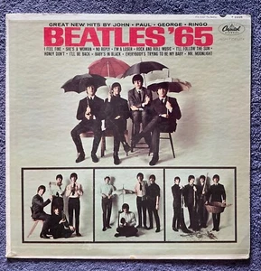 The BEATLES 1964 Capitol M0N0 LP "BEATLES '65" Deep Groove Label oRiGiNaL - Picture 1 of 24