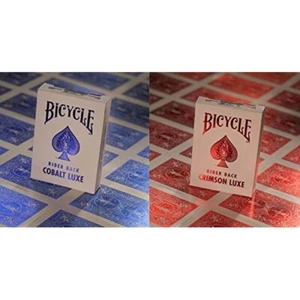 Bicycle Metal Luxe MetalLuxe Rider Back Playing cards 2 Decks crimson Red/Blue - Picture 1 of 1