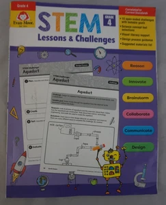 Stem Lessons and Challenges, Grade 4 (Paperback or Softback) Free Shipping - Imagen 1 de 4