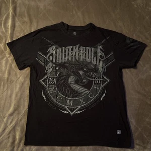 Vtg Y2K Men's Southpole Cyber Mall Goth Grunge T-Shirt Size Large Raised Print - Picture 1 of 2