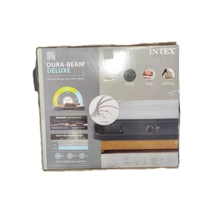 Intex Mid-Rise Air Mattress Bed with Built-in Pump, Dura-Beam Deluxe Comfort P - Picture 1 of 5