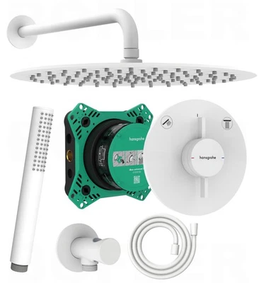 HANSGROHE DuoTurn S + Ibox 2 | BOFLER Duschset #84, Ø30cm Regendusche - Bild 1 von 4