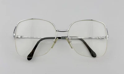 Óculos Luxottica CERES Prata Vintage Itália 56-18-130 - SOMENTE ARMAÇÃO - Imagem 1 de 4