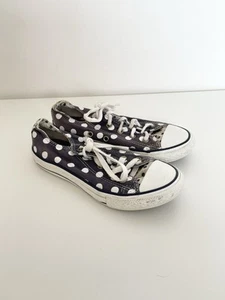 Zapatillas Converse All Stars Denim Estampado Lunares Azul Blanco Juvenil Talla 13.5 - Imagen 1 de 10