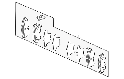 Pastillas de freno delanteras originales Acura TL 2004-2008 45022-SEP-A61 Foto 1 de 2