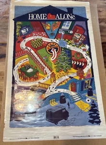 Vintage Home Alone Video Store Promo 22" x 35" Poster Burglar Trap Map 1991 - Picture 1 of 8