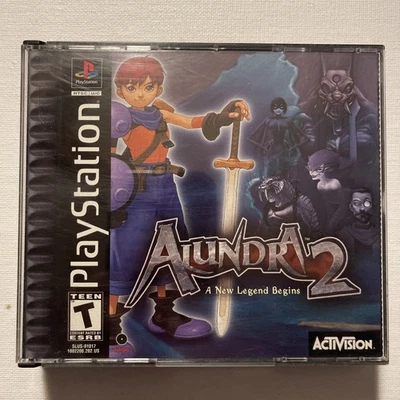 Alundra 2 (Sony PlayStation 1, 2000) PS1 - COMPLETO CON Tarjeta de Registro Manual Foto 1 de 4