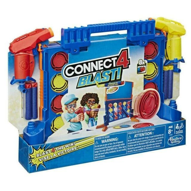 Hasbro Connect 4 Blast Game with Nerf Blasters