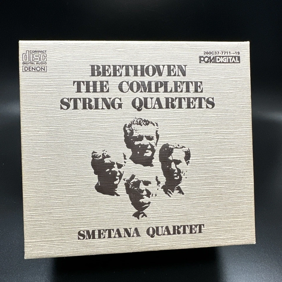 Beethoven Complete String Quartets, Smetana [Denon 9 CD Box Set] NM RARE JAPAN Foto 1 de 4