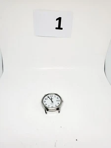 Timex Indiglo WR 30M White Silver Tone - Picture 1 of 7