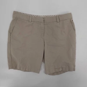 Tommy Hilfiger Shorts Womens 6 Brown Tan Chino Khaki Flat Front Low Rise - Picture 1 of 11