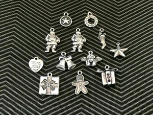 It's Always CHRISTMAS HOLIDAY 12 CHRISTMAS PEWTER CHARMS. - Picture 1 of 1