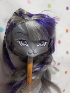 NUEVO Repuesto Muñeca Monster High Cabeza de Gato Lanard Pasarela Gatitos Cabeza de Muñeca - Imagen 1 de 3