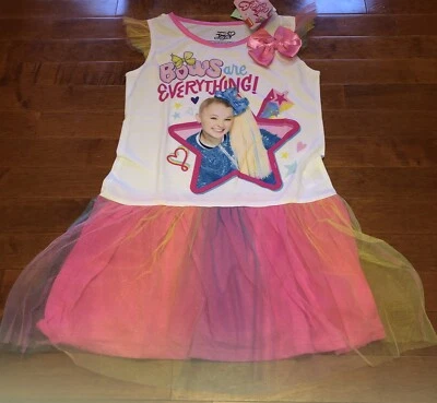 Pijama camisola Nickelodeon JoJo Siwa menina novo tamanho 6-6X - Imagem 1 de 4