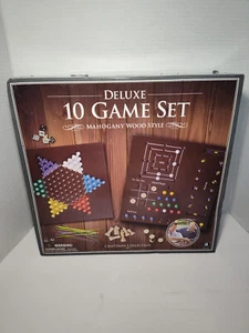 CRAFTSMAN COLLECTION DELUXE 10 GAME SET Chess Checkers Backgammon - New Open Box - Picture 1 of 5