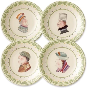 Pfaltzgraff Circle of Kindness Topsy Turvy Set of Four 6 1/4-Inch Plates - Picture 1 of 3