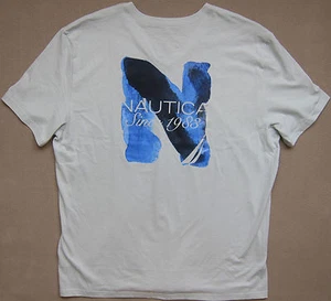 Nautica (Salbei) PREMIUM V-Ausschnitt T-Shirt Herren - Neu mit Etikett ($ 29,50) - Bild 1 von 4