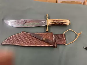 Vintage Case XX 1836 Bowie Knife Stag Hilt Model 1495 - Picture 1 of 8